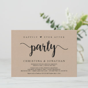 Happily Ever After-Party, Moderne Kraft, Flitterwo Einladung