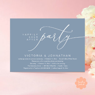 Happily Ever After-Party, Romantisches Hochzeitsdi Einladung