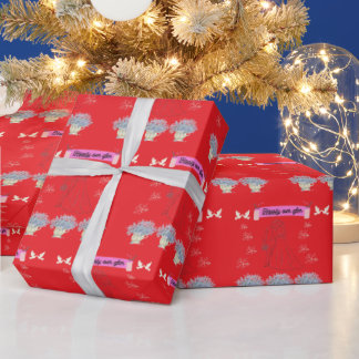 Happily ever after red geschenkpapier