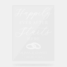 Happily Ever After Starts Here Custom Wedding