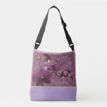Happiness and Beauty purple vintage floral 