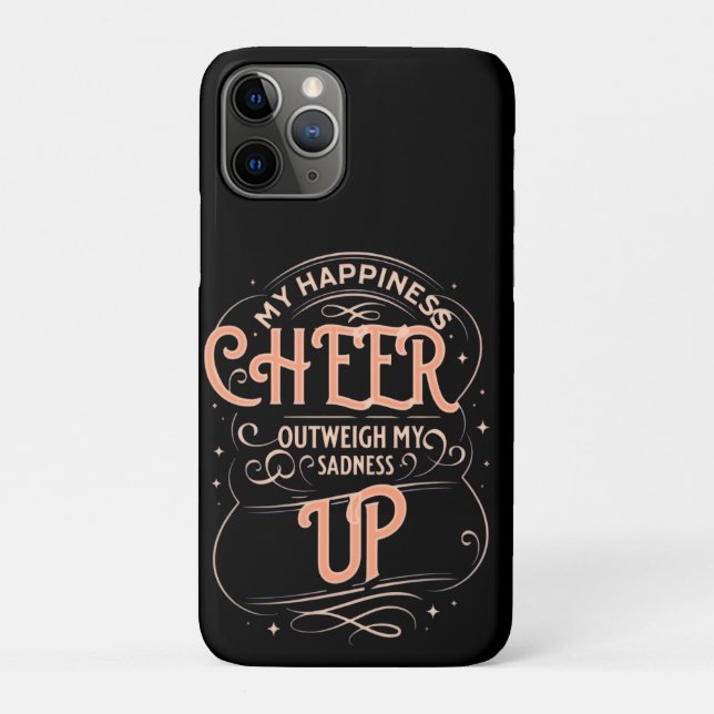 HAPPINESS CHEER UP IPHONE 11 PRO HÜLLE (Rückseite)
