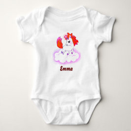 Happiness cute magic unicorn baby strampler