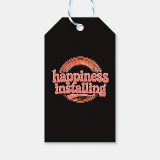 happiness.exe Installing - Vintage 70s Retro Coral Geschenkanhänger