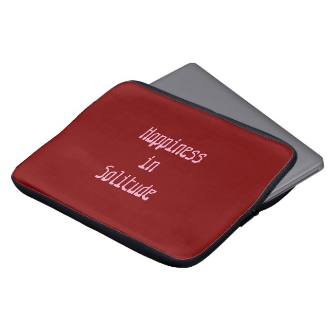 Happiness in Solitude Electronics Bag Laptopschutzhülle (Vorne Oben)