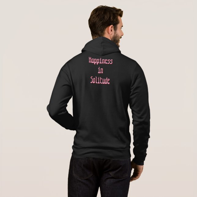 Happiness in Solitude T-Shirt Hoodie (Schwarz voll)