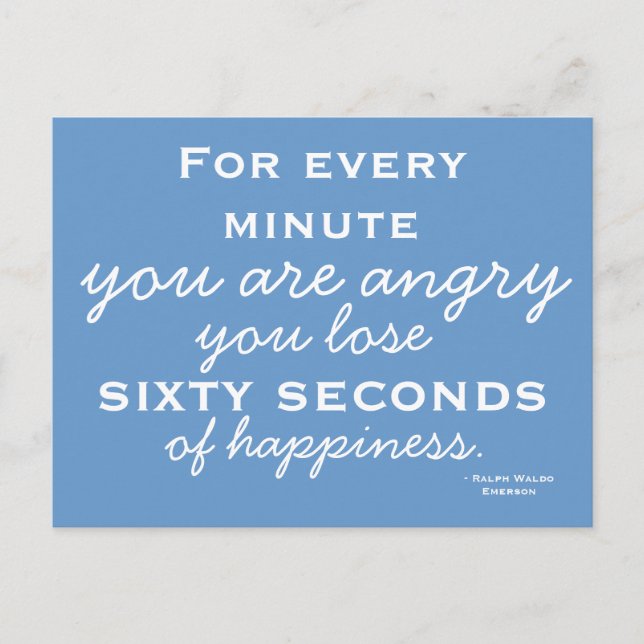 Happiness Inspiration - Motivational Postcard Postkarte (Vorderseite)