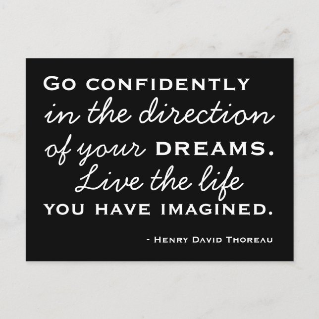 Happiness Inspiration - Motivational Postcard Postkarte (Vorderseite)