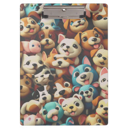 Happiness is a bunch of puppies klemmbrett