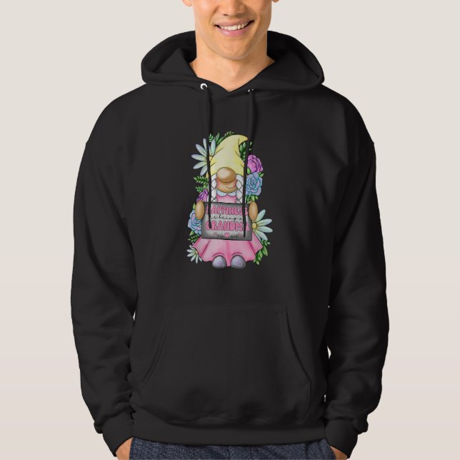 Happiness Is Being A Grandma Gnome Cute Girl Mothe Hoodie (Vorderseite)