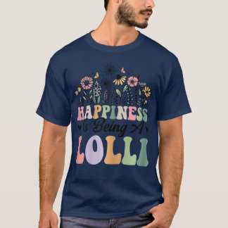Happiness is Being A Lolli Worlds Best Grandma Mot T-Shirt