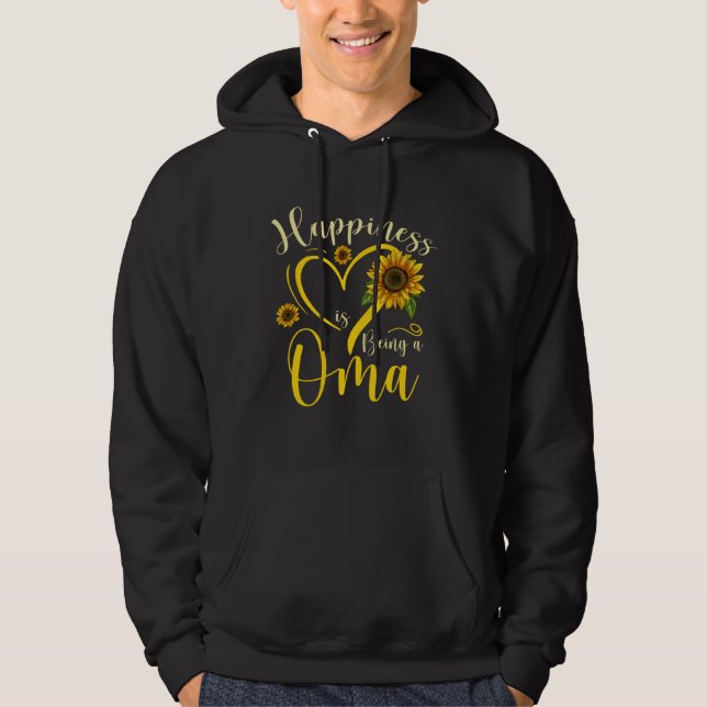 Happiness Is Being A Oma Sunflower Mother's Day Wo Hoodie (Vorderseite)