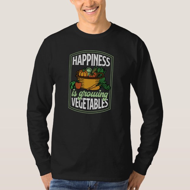 Happiness Is Growing Mushrooms Fungi Gardening  1 T-Shirt (Vorderseite)
