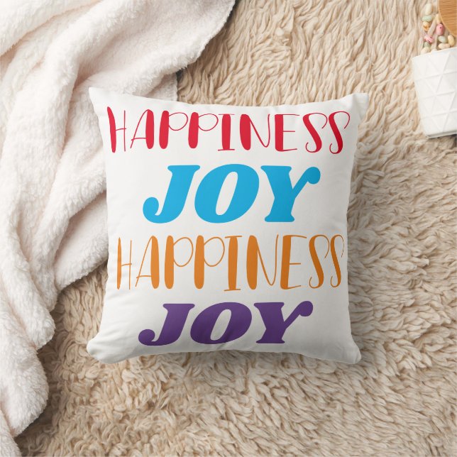 Happiness Joy Throw Kissen (Decke)