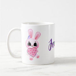 Happiness magic sweet bunny in the rainbow kaffeetasse
