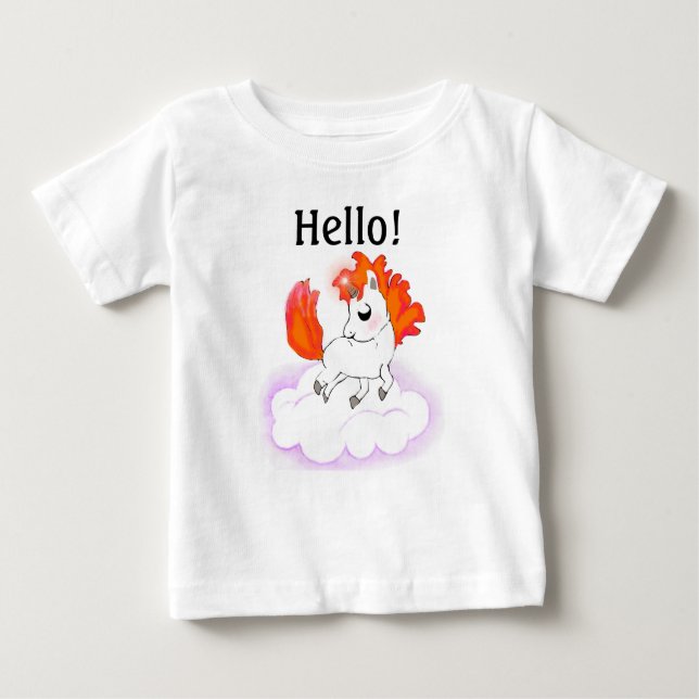 Happiness magic unicorn baby t-shirt (Vorderseite)