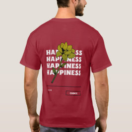 Happinies ist eine Choice Typografy T-Shirt