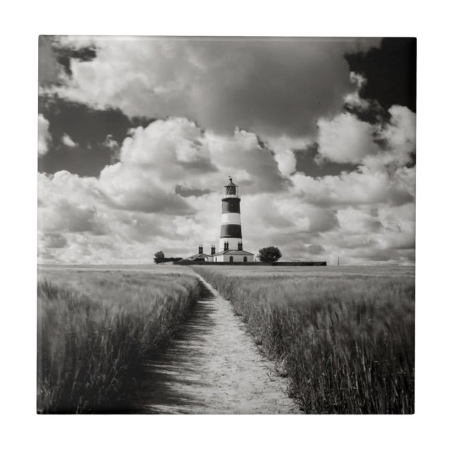 Happisburgh Leuchtturm Fliese (Vorderseite)