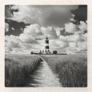 Happisburgh Leuchtturm Glasuntersetzer