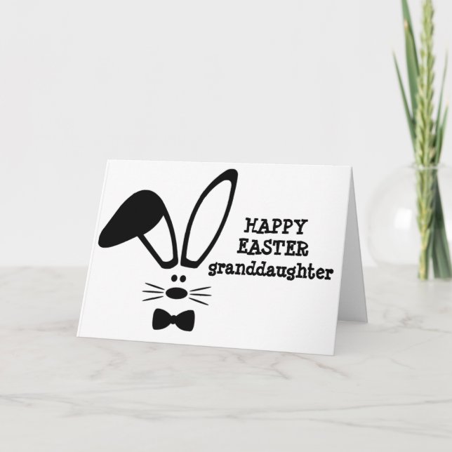 ***HAPPTER EASTER GRANDAUGHTER*** FEIERTAGSKARTE (Vorderseite)