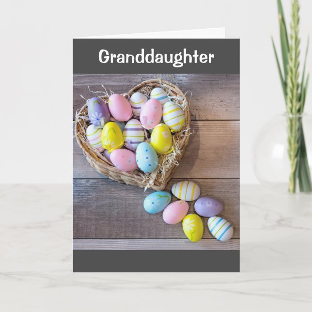 ***HAPPTER EASTER GRANDAUGHTER*** OSTKARTE FEIERTAGSKARTE (Vorderseite)