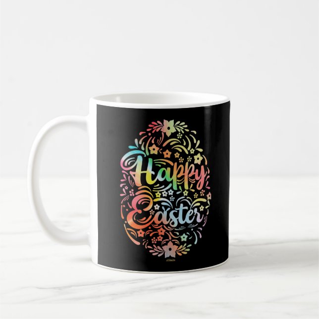HAPPTER EASTER niedlicher Ostereier Kaffeetasse (Links)