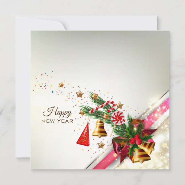 Happu New Year Karte (Vorderseite)