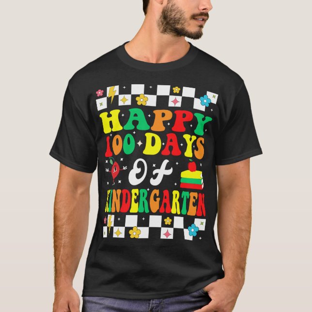 Happy 100 Day Of Kindergarten T-Shirt (Vorderseite)
