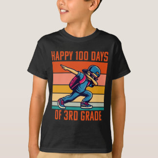 Happy 100 Days of 3rd School Dabbing Boy T-Shirt