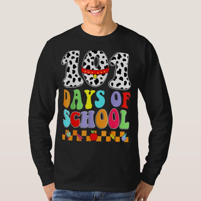 Happy 100 Days of School 100th Day Dalmatian Dog T T-Shirt (Vorderseite)
