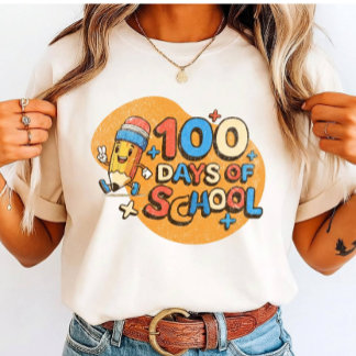 Happy 100 Days of School Celebration for Students Tri-Blend Shirt