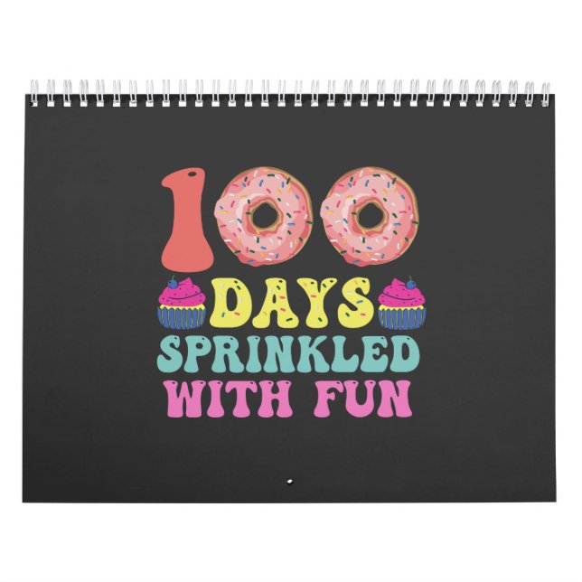 Happy 100 Days of School Funny Frinkled mit Spaß Kalender (Titelbild)