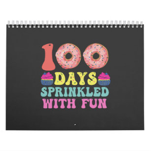 Happy 100 Days of School Funny Frinkled mit Spaß Kalender