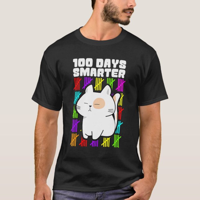 Happy 100 Days Smarter Shirts, 100th Day Of School T-Shirt (Vorderseite)