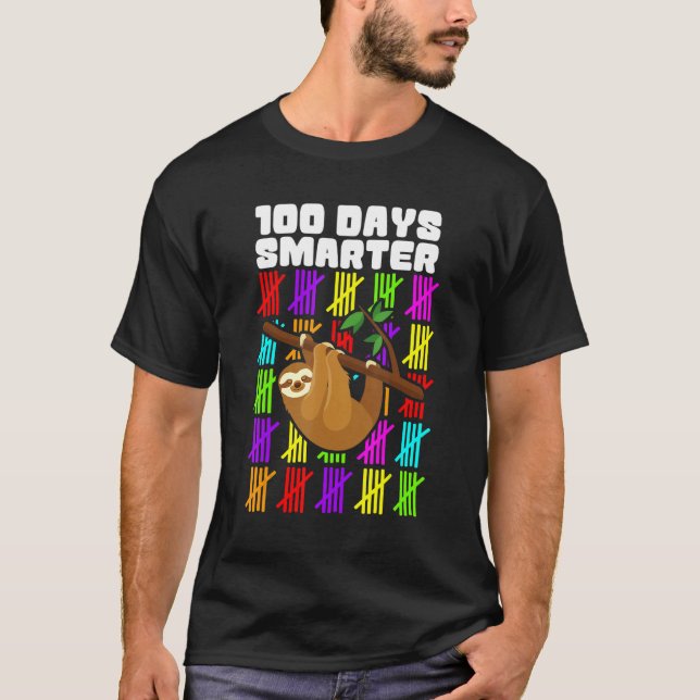 Happy 100 Days Smarter Shirts, 100th Day Of School T-Shirt (Vorderseite)