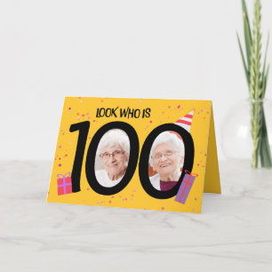 Happy 100. Geburtstag Big 100 Picture Frame Feiertagskarte