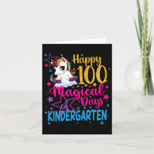 Happy 100 magische Tage des Kindes Karte
