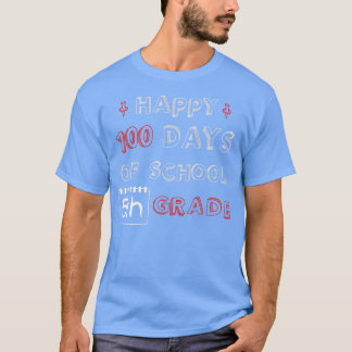 Happy 100 School Days 5th Grade Funny und Adorable T-Shirt
