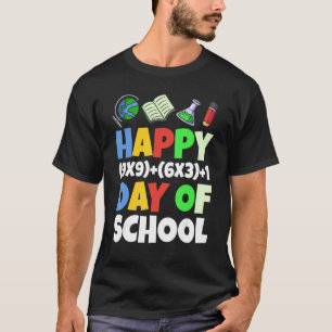 Happy 100 Tag der Schule Kinder Jungen Mädchen Mat T-Shirt