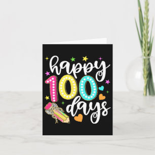 Happy 100 Tage Coquette Bow Apfel 100. Tag von Sch Karte