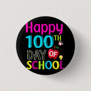 Happy-100-th-day-School Button