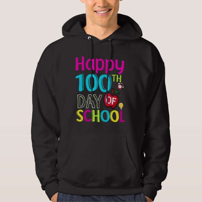 Happy-100-th-day-School Hoodie (Vorderseite)