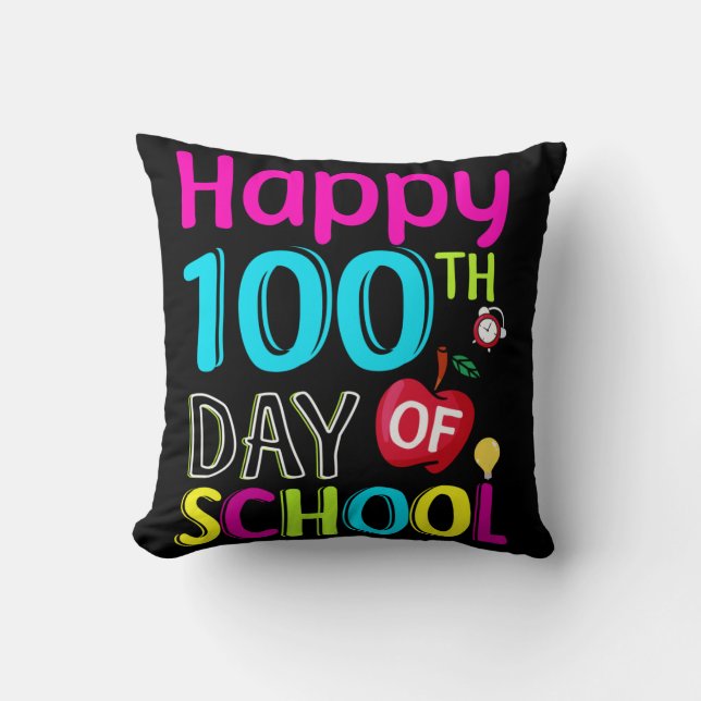 Happy-100-th-day-School Kissen (Vorderseite)