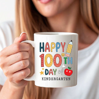 Happy 100th Day of Kindergarten | Back to School Kaffeetasse