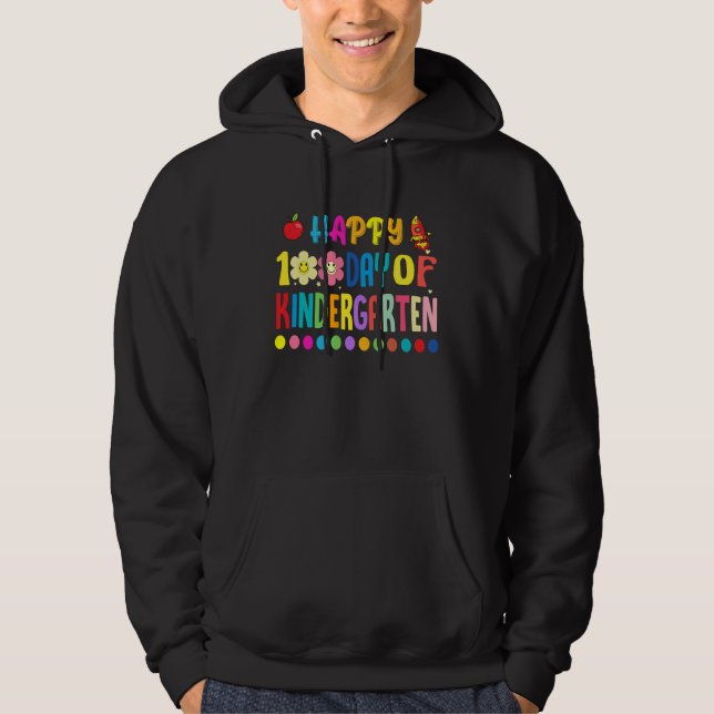 Happy 100th Day of Kindergarten Cute Student Teach Hoodie (Vorderseite)