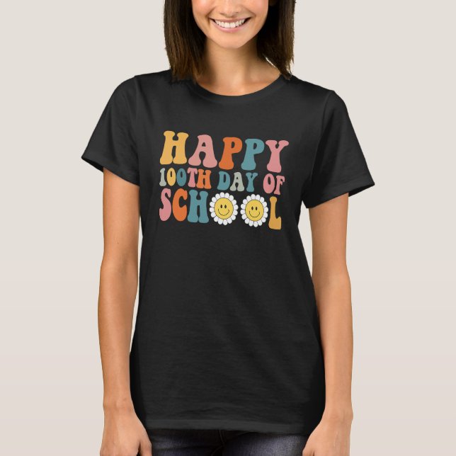 Happy 100th Day of Kindergarten School Teacher Stu T-Shirt (Vorderseite)