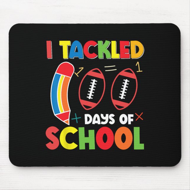Happy 100th Day of School 100 Days of School Teach Mousepad (Vorne)