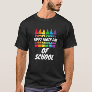 Happy 100th Day of School Bleistift Preschool Kind T-Shirt