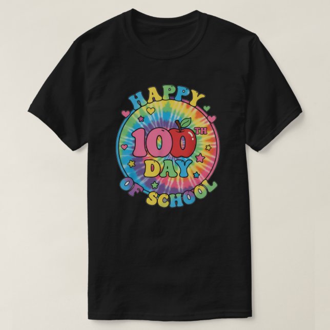 Happy 100th Day of School Days Smarter Design T-Shirt (Design vorne)