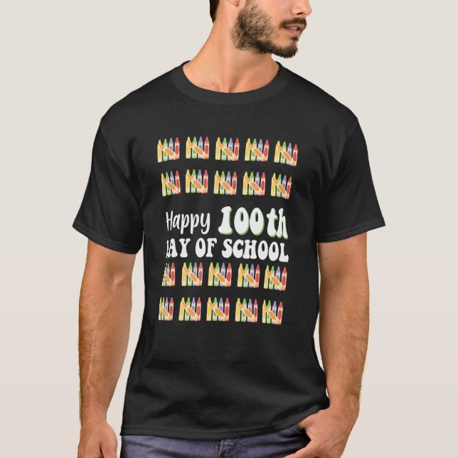 Happy 100th Day Of School Student Gift 100 Days Of T-Shirt (Vorderseite)